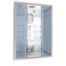 AcquaVapore Dampfdusche Sauna Dusche Duschkabine D27-EH-EC-EA 140x90 cm MIT 2K Scheiben Versiegelung