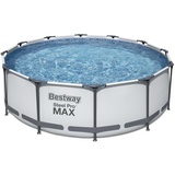 BESTWAY Steel Pro Max Frame Pool  Set 366 x 100 cm inkl. Filterpumpe