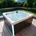PANAREA 210 x 210 x 80 mit Heizung Schwarz