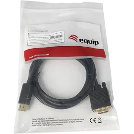 Equip DisplayPort auf VGA (HD15) Kabel, M/M, 2 m, VGA (D-Sub), DisplayPort, Video