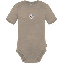 normani Outdoor Sports Baby Merino Body Kurzarm Tauranga in Beige | Gr.: 98