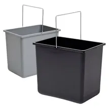 HAILO Einbaumülleimer 18 l Schwarz-Grau