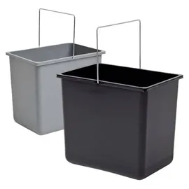 HAILO Einbaumülleimer 18 l Schwarz-Grau