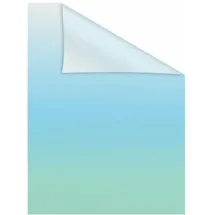 Lichtblick Fensterfolie Ombre Petrol 1 St., blickdicht, strukturiertKlebepunkte, selbstklebend, Sichtschutz, blau