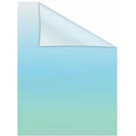 Lichtblick Fensterfolie Ombre Petrol 1 St., blickdicht, strukturiertKlebepunkte, selbstklebend, Sichtschutz, blau