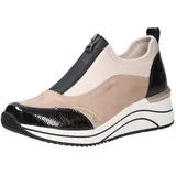 REMONTE Damen Halbschuhe, beige(blackjutegingergoldpe (60)), Gr. 36