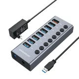 GRAUGEAR USB-HUB 7x USB 3.0 Ports+ 1 Schnelllader