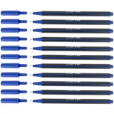 D.RECT Fineliner Set 12 Stück - Filzstift Für Den Täglichen Gebrauch Geeignet - Feinleiner Stift - Superfeine, Linienbreite Ca. 0.4 mm Blau