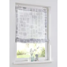 Kutti Raffrollo HEINE HOME Gr. 4, weiß (sanftes weiß, grau, taupe), B:100cm H:140cm, Raffrollos