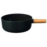 Stöckli Käsefondue Caquelon Emotion aus Stahl-Email mit Holzgriff Ø 21cm NEU