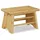 Relaxdays Fußbank Bambus 21,5 x 20 x 33 cm Natur