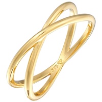 Elli PREMIUM X Kreuz Wickelring 375 Gelbgold Ringe Damen