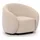 s-style möbel Cocktailsessel Roundi Bouclé 90 x 76 x 80 cm Weiß