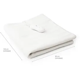 InnovaGoods Elektrisches Wärmeunterbett 80 x 150 cm Weiß