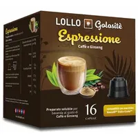 Lollo Golositè Getränkekapseln Espressione kompatibel mit Dolce Gusto 16 Kapseln