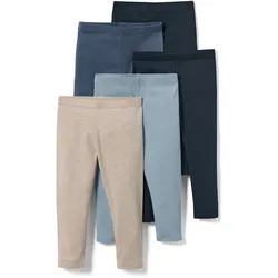Tchibo - 5 Kinder-Leggings - Baby - Gr. 62/68 - dunkelblau