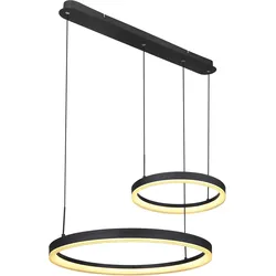 LED-Hängeleuchte Augusto Schwarz/Goldfarben max. 50Watt