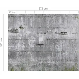 Rasch Textil Rasch Fototapete 445510 Grau Muster & Motive 3 m x 3,72 m
