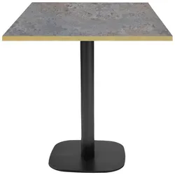 Restootab Tisch Round 70x70cm - Modell Caldeira mit messingfarbenen Kanten