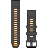 Garmin Ersatzarmband QuickFit 22 Silikon graphite/spark orange (010-13392-05)