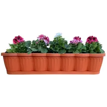 Buri Balkonkasten 80 x 20 x 16,5 cm Rot