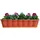 Buri Balkonkasten 80 x 20 x 16,5 cm Rot