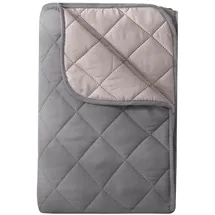 Wometo Sommerbett, grau Textil, 200x200 cm, OEKO-TEX Schlaftextilien, Bettdecken