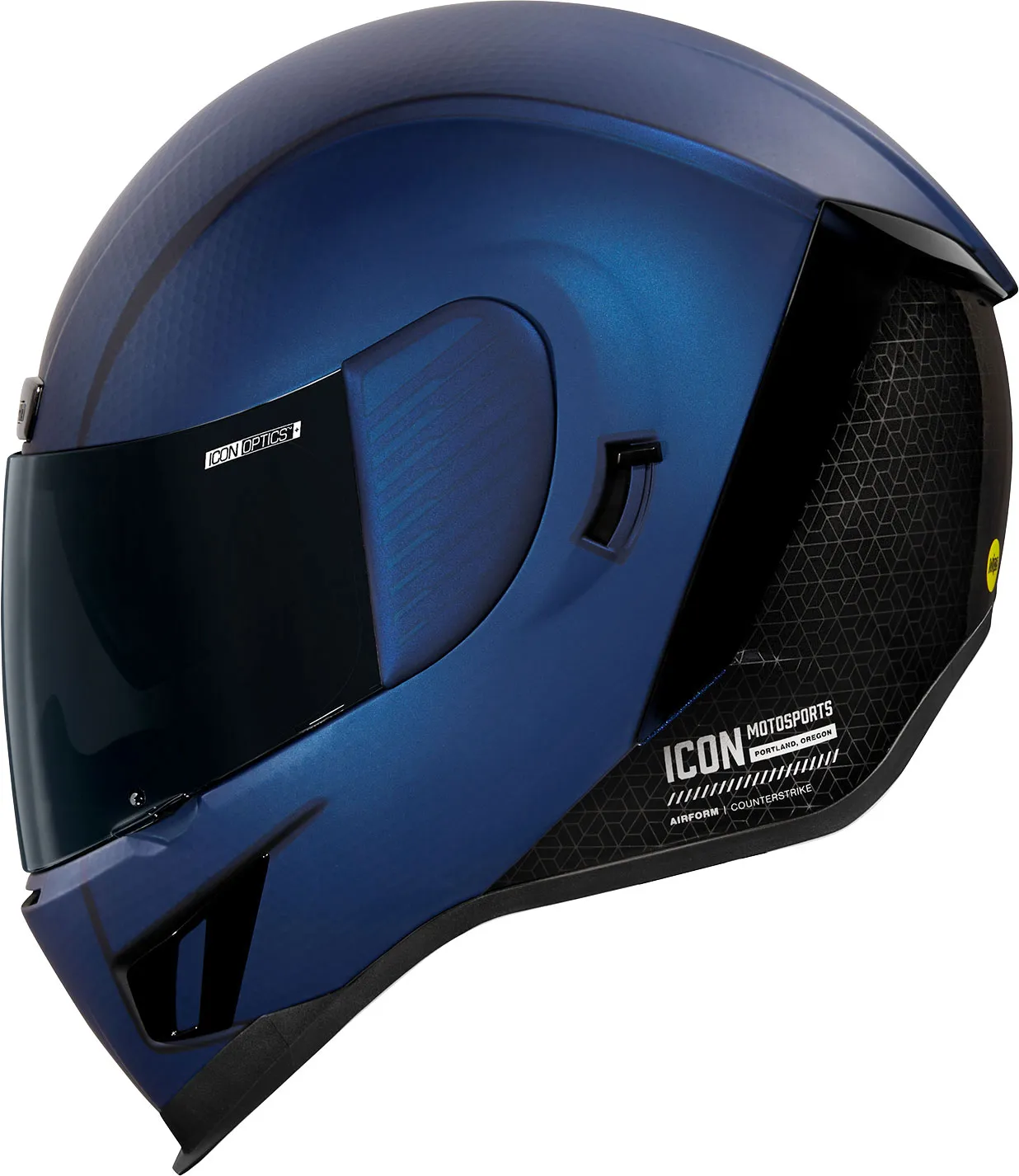 Icon Airform Counterstrike MIPS, casque intégral - Bleu/Noir - XXL