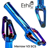Ethic DTC Merrow V3 Stunt-Scooter Gabel SCS 187g Chrome Blau