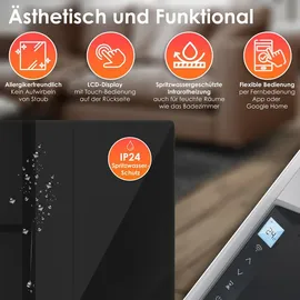 Kesser Infrarotheizung 500 W Schwarz