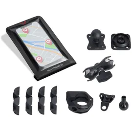 SW-Motech Universal Navi-Kit mit Smartphone Drybag - Inkl. 2" Klemmarm. Für Lenker/ Spiegelgewinde.
