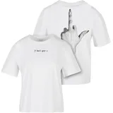 miss tee I Don't Give A Weiß XL