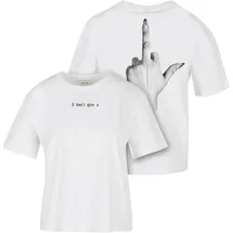 miss tee I Don't Give A Weiß XL