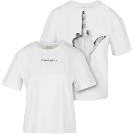 miss tee I Don't Give A Weiß XL