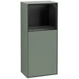 Villeroy & Boch Finion Seitenschrank F500PDGM 41,8x93,6x27cm, links, Regal oben Black matt, Lacquer