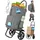 HOMECALL Einkaufswagen 4-in-1 grau