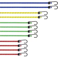Pretex Spanngurte 12er-Set mit Haken in 4 Längen