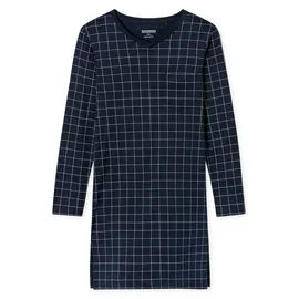 SCHIESSER Nachthemd Fine Interlock Blau 48