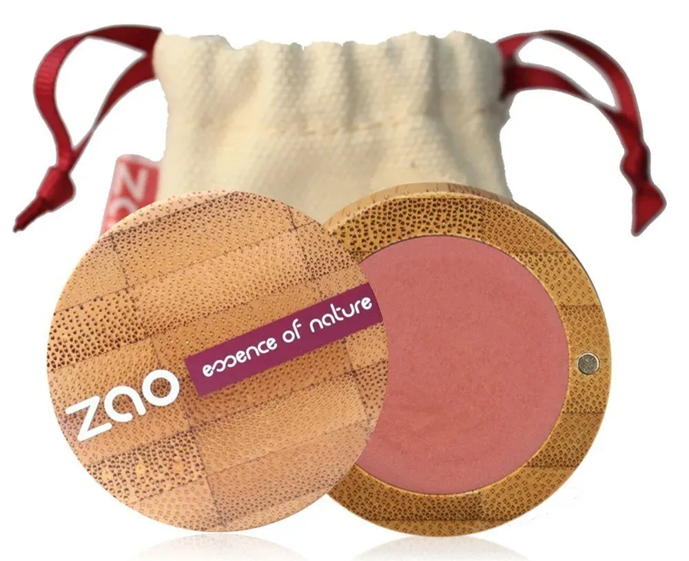 ZAO Pearly Eyeshadow 111 pfirsichblüte pink-orange Lidschatten schimmernd / Perlglanz in nachfüllbarer Bambus-Dose