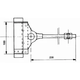 DENI Feder-Türschließer f. mittelschwere Türen 40kg ZN