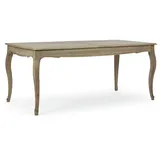 Esstisch Domitille aus Mangoholz, ausziehbar, barock-klassischer Stil, natur, für 6–8 Personen