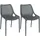 CLP Gartenstuhl Air 50 x 50 x 82 cm grau 2 St.