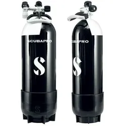 Scubapro 12l kurz PTG/Tauchflasche mit Standfuss und Ventil