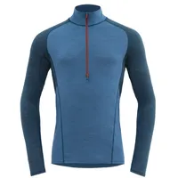 Devold Herren Running Zip Neck Longsleeve (Größe M, blau)