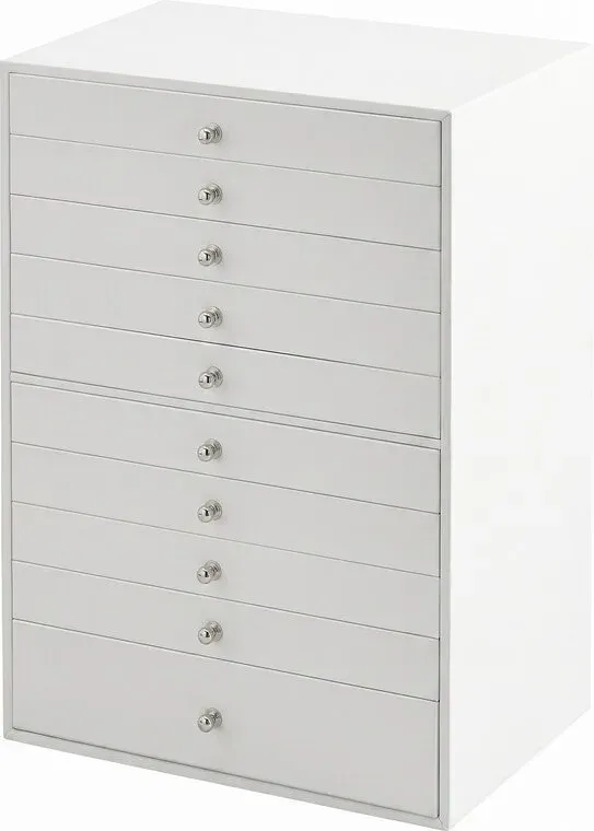 Ochama Schmuckbox mit Schubladen, geräumige Schmuckaufbewahrung, Schmuckkasten modern für Schlafzimmer, Geschenkidee, Weiß