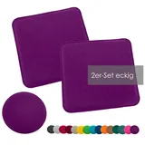 heimtexland Sitzkissen 35 x 35 cm lila 2 St.