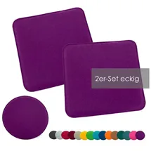 heimtexland Sitzkissen 35 x 35 cm lila 2 St.