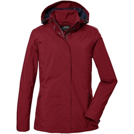 KILLTEC Damen Funktionsjacke/Outdoorjacke mit abzippbarer Kapuze KOS 42 WMN JCKT, rot, 34,