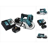 Makita DPB 183 RM1 Akku Bandsäge 18 V 66 mm Brushless + 1x Akku 4,0 Ah + Ladegerät