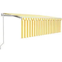 VidaXL Gelenkarmmarkise 4 x 3 m gelb
